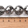 Transparent Electroplate Glass Beads Strands EGLA-N002-34G-F02-2