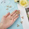 Beebeecraft Brass Cubic Zirconia Pendants ZIRC-BBC0001-14-3