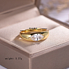 925 Sterling Silver Pave Cubic Zirconia Finger Rings for Women KW2493-2-3