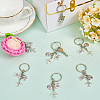 SUNNYCLUE 20Pcs Alloy Keychain KEYC-SC0001-16A-4
