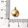 304 Stainless Steel Black Enamel Charms STAS-R009-02G-04-3