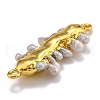 Natural Pearl Links connectors PEAR-F011-40G-3
