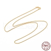 925 Sterling Silver Wheat Chains Necklace for Women STER-I021-07G-4