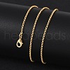Long-Lasting Plated Brass Cable Chain Necklaces NJEW-K112-10G-NF-2
