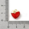 Alloy Enamel Charms PALLOY-R157-03G-01-3
