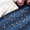 GOMAKERER Brass Stud Earring Findings KK-GO0001-99-7