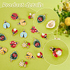   60Pcs 7 Style Alloy Enamel Pendants ENAM-PH0002-75-4