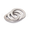 Non-Tarnish 304 Stainless Steel Linking Rings STAS-G297-01P-3