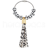 Imitation Leather Tassel Pendant Decorations AJEW-WH20011-20B-1