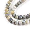 Faceted Electroplated Glass Beads Strands GLAA-C023-02-C11-A-3