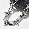304 Stainless Steel Spike Link Chain Necklaces for Women Men NJEW-A043-02P-2