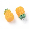 Resin Pendants X-MAK-WH0007-13-2