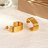 Stylish Stainless Steel Multi-layer C-shaped Stud Earrings RT9970-3