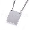 304 Stainless Steel Pendant Necklaces NJEW-H496-02-3