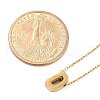 Ion Plating(IP) 304 Stainless Steel Pendant Necklaces NJEW-R050-01G-04-5