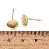 Brass Stud Earrings EJEW-H157-01G-03-5