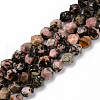 Natural Rhodonite Beads Strands G-S368-001B-1