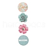 3D Flower & Heart Pattern Roll Stickers DIY-B031-05-4