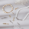 AHADERMAKER 12Pcs 6 Styles 8 Shaped Brass Hooks for Necklace FIND-GA0004-27-5
