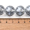 Transparent Electroplate Glass Beads Strands EGLA-N002-34G-F03-2