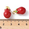 Brass Enamel Pendants KK-A252-38G-04-3