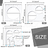 3Pcs Multifunctional Acrylic Drawing Scale Ruler DIY-WH0387-73A-2