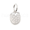 925 Sterling silver Hollow Strawberry Charms STER-D306-02S-1