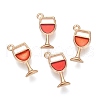 Alloy Enamel Pendants A-ENAM-G124-06B-1