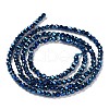 Electroplate Glass Beads Strands GLAA-H021-01A-FP03-5