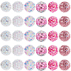 SUNNYCLUE 30Pcs 6 Style Polymer Clay Pave Rhinestone Beads CLAY-SC0001-78A-1