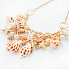 Alloy & Natural Shell & Plastic Pearl Pendant Necklaces & Bracelets Sets FS-WG6B6AD-01-4
