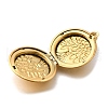 316 Stainless Steel Locket Pendants STAS-O132-03G-2
