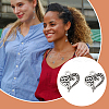 Unicraftale 100Pcs Tibetan Style Filigree Alloy Heart Charms FIND-UN0015-59-6