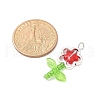 Acrylic Flower-shaped Pendants PALLOY-JF03867-02-3