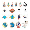 Craftdady 36Pcs 18 Styles Baking Painted Alloy Pendants FIND-CD0001-02-2