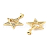 Brass Micro Pave Cubic Zirconia Pendants KK-M324-02G-G-2