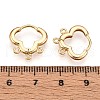 Brass Hoop Earring Finding KK-N261-55G-3