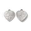 Non-Tarnish 304 Stainless Steel Pendants STAS-H212-37P-1