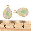Ion Plating(IP) 304 Stainless Steel Enamel Charms STAS-U032-06G-02-3