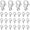 SUNNYCLUE 100Pcs 304 Stainless Steel Lobster Claw Clasps STAS-SC0007-16-1