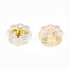 Electroplate Transparent Glass Beads LAMP-N032-03-D01-3