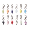 12Pcs Handmade Porcelain Fish Pendant Decorations HJEW-JM03262-2