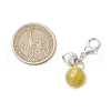 Round Resin Imitation Cat Eye Pendant Decorations HJEW-JM03047-01-3