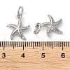 Rack Plating Brass Micro Pave Clear Cubic Zirconia Charms KK-D097-04P-3
