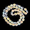 Electroplate Glass Beads Strands EGLA-C009-01A-AB02-2