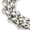 304 Stainless Steel Link Chain Bracelets BJEW-P315-01A-P-2