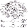 Unicraftale 20 sets 2 style 201 & 304 Stainless Steel Snap Clasps STAS-UN0036-70-1