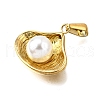 Plastic Pearl Pendants STAS-Q360-06D-G-2