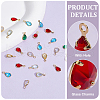   48Pcs 6 Colors Glass Charms KK-PH0010-45-4