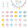  24Pcs 12 Style Spray Painted Alloy Pendants FIND-TA0002-55-2